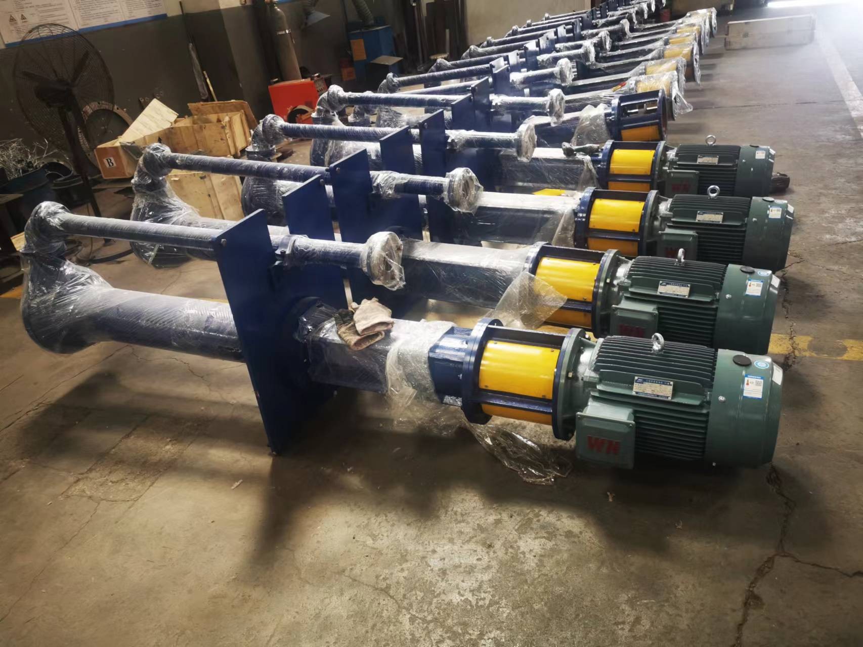 内蒙古电厂皮带输送机降尘泵一批12台准备发货